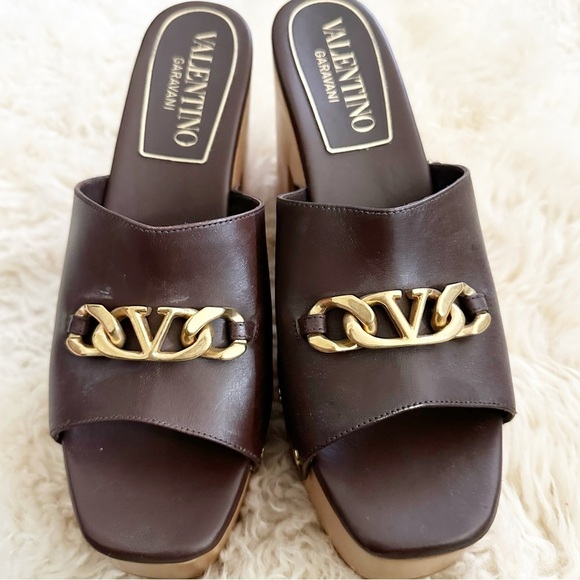 New Valentino Vlogo Chain Clog Shoes Size 40/9 - Picture 4 of 14